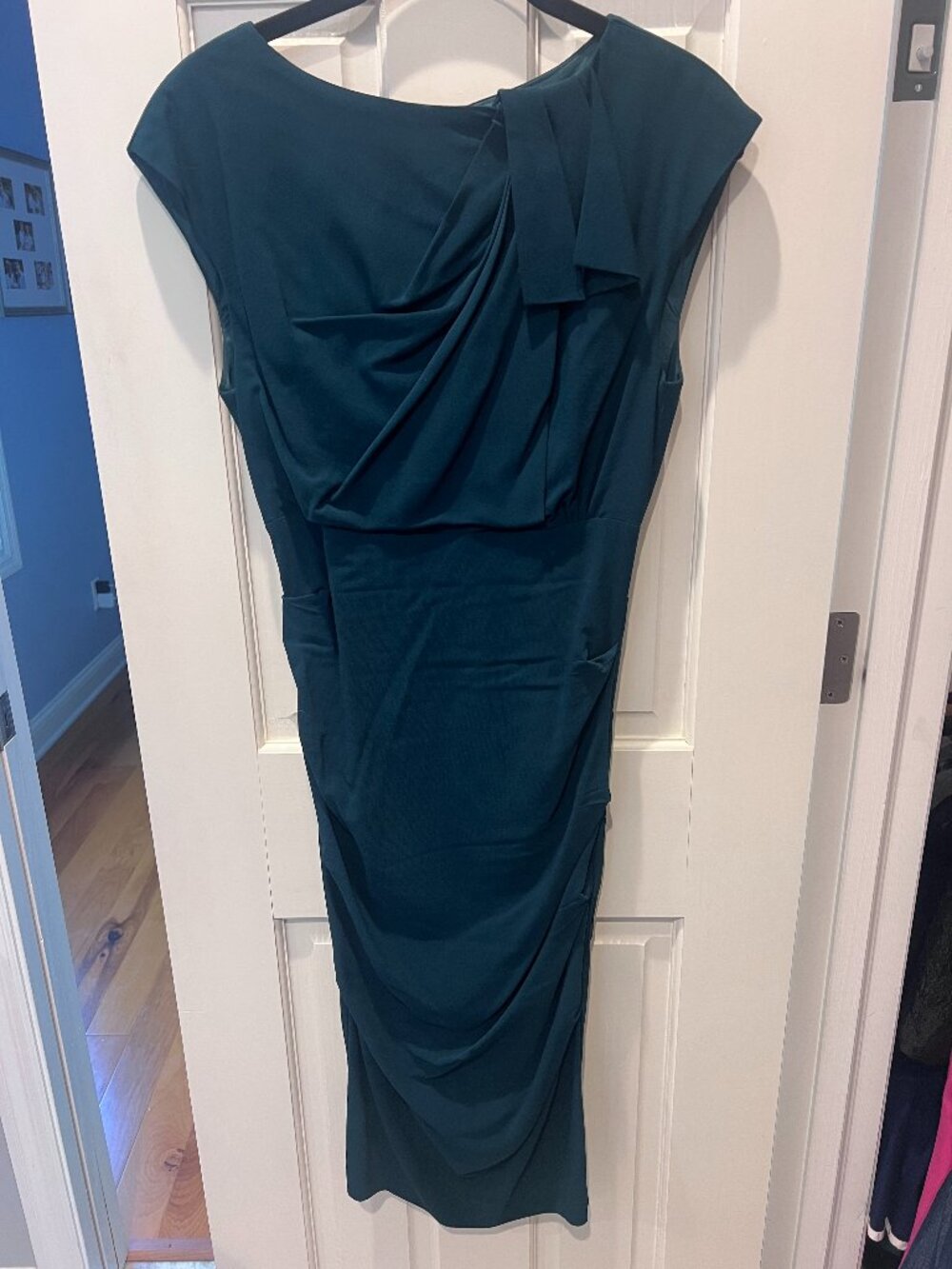 Hunter green Nicole Miller Atelier cocktail dress size small